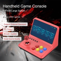Consola de Juegos Retro Powkiddy A12 de 9 Pulgadas, Consola de Juegos Arcade con Joystick, Simulador de CPU de Cuatro Núcleos, Reproductor de Videojuegos Gb Ps1, Regalo