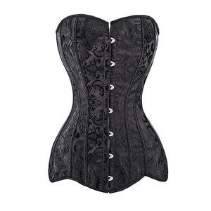 Corsé Gótico Blanco Ecowalson, Corsé Largo, Corsé Sobrepecho, Corsé con Varillas de Acero en Espiral, Cincher de Cintura, Tallas Grandes XS-6XL - Product Image 4