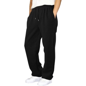 Custom High Quality Woolen Casual Gym <b>Stacked</b> <b>Joggers</b> Eco-friendly Plus Size Men's Mid Waist Baggy Sweatpants OEM Service - Product Image 1