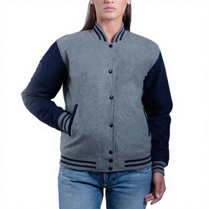 2026 New Arrival Hooded Bomber College <b>Jackets</b> Breathable <b>Canvas</b> 100% Cotton Casual <b>Work</b> Wear for Winter - Product Image 1
