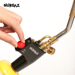Torche de soudage NURGAZ à tête inclinée 135 mm, allumage automatique, propane MAPP, interface CGA600 - Product Image 3