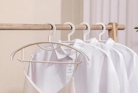 Cintre semi-circulaire à épaules larges pour la maison, avec poignée antidérapante sans trace, pour sécher les vêtements et le rangement