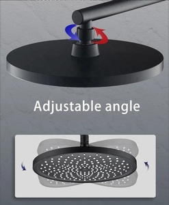 Messing Rotguss 4-Wege freigelegt Thermostatisches Bad und Dusche Mischbatterie-Set Bad-Wasserhahn Armatur digitale Temperaturanzeige