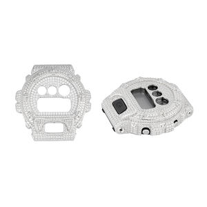 Insert de lunette de montre Hip Hop en argent 925 avec moissanite VVS, motif griffe d'ours, pièce de montre, lunette rotative, sertie de pierres, certificat GRA - Product Image 6