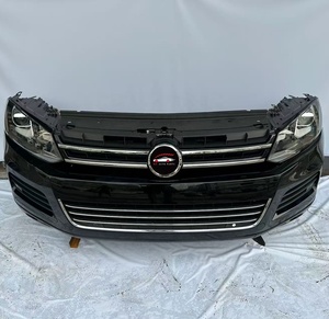 Conjunto de Parachoques Delantero Original para <span class=keywords><strong>Volkswagen</strong></span> <span class=keywords><strong>Touareg</strong></span> 2011-2014, Rejilla de Faros Antiniebla, Tanque de Agua, Radiador, Arnés, Piezas de Automóvil, Nosecut - Product Image 1