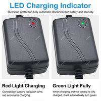 Chargeur 12V 12.8V 14.6V 1A 2A 3A 5A 6A LFP LCO LMO NCM NCA LTO Prise Européenne avec DC5.5*2.5mm pour Chargeur de Batterie LiFePO4 4S