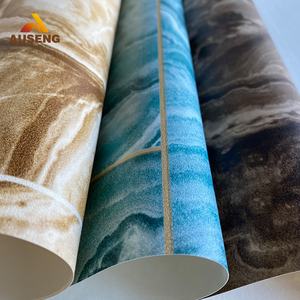 การออกแบบที่เป็นนามธรรมของเหลวไหลผลพีวีซีตกแต่งบ้านผสมพื้นหลังคาราเมลครีมแบบไดนามิกของเหลวพื้นผิวสีน้ำวอลล์เปเปอร์ - Product Image 2