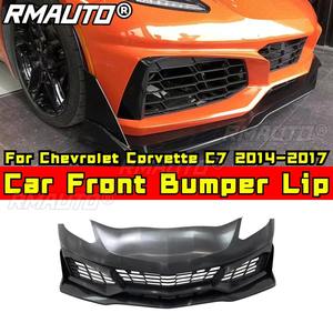 Divisor de parachoques delantero de fibra de carbono real para Chevrolet Corvette C7 2014-2017, kit de carrocería, accesorios para automóvil - Product Image 2
