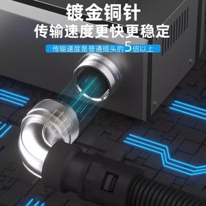 ZHQCN Aviation Plug Socket WS24 2/3/4/9/10/12/19 Core Elbow Connector With Flexible Tube Copper Plated Gold Dustproof Anti Rust - Product Image 2