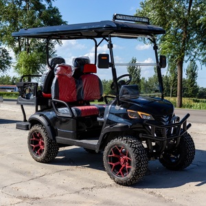 Produits les plus vendus – Approvisionnement direct usine OEM – Voiturette de golf 4 places haute performance équipée de pneus et d'un écran tactile - Product Image 1