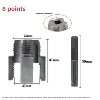 Outil de réaménagement de filetages internes et externes pour tuyaux d'eau domestiques en métallurgie des poudres Tesho, universel 4/6 pouces, nouveau type, pour perceuse électrique
