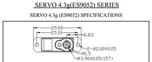 Engrenage métallique numérique miniature ES9052 pour pièces de drone à aile fixe et avion RC - Prix de gros - Product Image 6