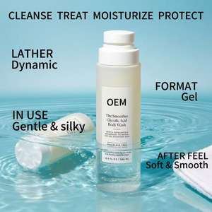 OEM/ODM 500ml ácido glicólico y AHA mezcla diaria <span class=keywords><strong>limpieza</strong></span> profunda hidratante exfoliante <span class=keywords><strong>gel</strong></span> <span class=keywords><strong>de</strong></span> baño <span class=keywords><strong>para</strong></span> todo tipo <span class=keywords><strong>de</strong></span> <span class=keywords><strong>piel</strong></span> - Product Image 3