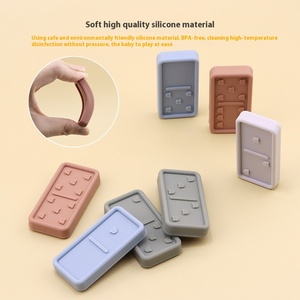 Giocattoli promozionali in Silicone educativo precoce domino Set Puzzle promozionale giocattoli per bambini - Product Image 5