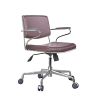 Chaise de bureau en cuir PU italien, vente en gros