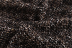 Hiver 70% <span class=keywords><strong>Laine</strong></span> 24% Nylon Tissu de flanelle Jacquard <span class=keywords><strong>à</strong></span> carreaux simple face Largeur pour manteaux de femmes Manteaux - Product Image 4