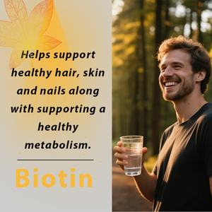 Cápsulas de Biotina, Apoya el Cabello, la Piel y las Uñas, Apoya el Metabolismo, Antioxidante, Apoya el Sistema Inmunológico, Vegano, Sin OMG, Sin Gluten, OEM - Product Image 3