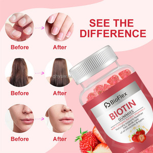 Gomitas para el Crecimiento del Cabello de Marca Privada OEM, Suplemento de Gomitas Blanqueadoras con Biotina, Colágeno y Queratina con Vitamina C para Cabello, Piel y Uñas - Product Image 3