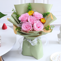 Bouquets de fleurs naturelles préservées de haute qualité, roses éternelles, pour la remise des diplômes, la Saint-Valentin, la fête des mères