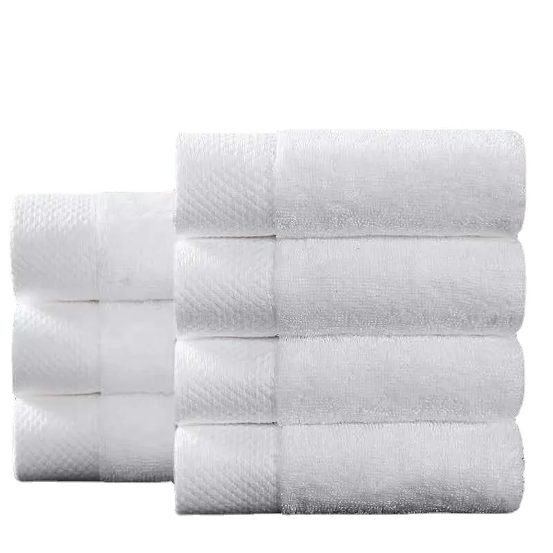 Telo da bagno in cotone 100% da 600gsm personalizzato per fabbrica cinese e 600 stelle asciugamano in cotone bianco Hotel Spa