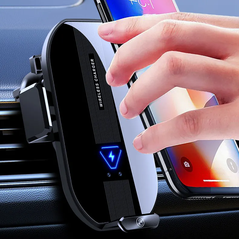 Индивидуальный логотип беспроводного автомобильного телефона зарядное устройство меньшего размера быстрое зарядное устройство для сотового телефона для автомобиля