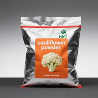 Support personnalisé Extrait de chou-fleur de qualité alimentaire en poudre 99% de légumes Poudre de chou-fleur