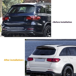 2016-2022 X253 260 300 AMG ชุดแต่งสปอยเลอร์หลังแบบติดตั้งง่าย พร้อมห่วงลากหน้าโครเมียม ABS กันชนใหม่ AMP-ZGLCX253 - Product Image 2