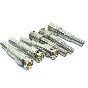 Suministro de fábrica <span class=keywords><strong>BNC</strong></span> enchufe macho tipo Aleación de zinc y PIN es conector coaxial RF de soldadura de cobre - Product Image 4