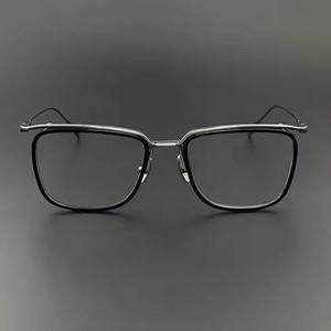 نظارات قراءة كلاسيكية سوداء قابلة للتخصيص بالجملة من المصنع للرجال والنساء، إطار للوجه الماسي، عدسات بصرية مصححة - Product Image 2