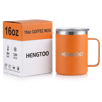 Mug isotherme élégant en acier inoxydable sans BPA pour le bureau, la maison, le camping et les activités de plein air