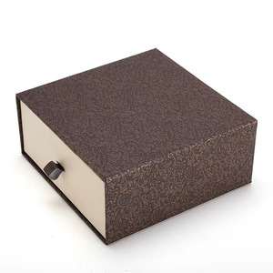 Custom drawer packaging box with <b>foam</b> insert paper packaging cosmetics sliding jewelry gift box - Product Image 1