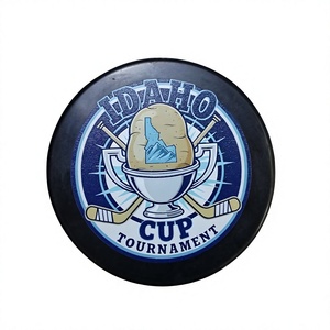 Logo Printed Silicone Rubber Ice Hockey <strong>Puck</strong> - Product Image 4