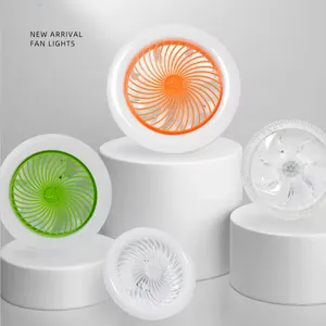 2024 New Design Low Noise 24W 30W 40W 48W 50W LED Fan Light Dimmable Light Modern Ceiling Fan