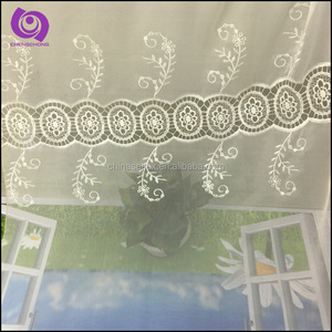 Tissu de rideau en jacquard à base de macramé, 100% polyester, respirant, léger, 50 g/m², pour salon, vente en gros - Product Image 1