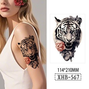 Adesivi <span class=keywords><strong>per</strong></span> <span class=keywords><strong>Tatuaggi</strong></span> Temporanei con Design di Animali Non Tossici Impermeabili e Resistenti al Sudore Stampati su Carta <span class=keywords><strong>per</strong></span> Uso in Festa - Product Image 3