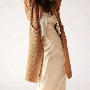 <span class=keywords><strong>Cardigan</strong></span> lavorato a maglia <span class=keywords><strong>lungo</strong></span> grosso spesso oversize per donna - Product Image 4
