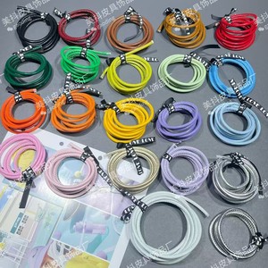 โซ่หนังเทียม DIY สำหรับตกแต่งเคสมือถือ ขนาดกลาง จี้ทำมือสำหรับตกแต่งโทรศัพท์มือถือ - Product Image 4