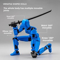 Muñeco articulado impreso en 3D, modelo de figura de acción de robot pequeño Radish, juguete de ensamblaje de bloques de construcción para niños, Zhejiang