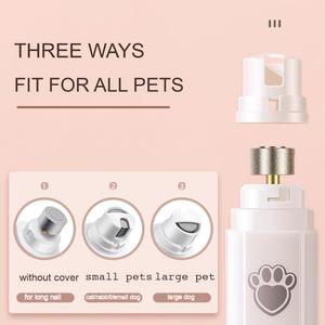 Professional Cordless Electric Rechargeable Pet Nail Grinder Nail Clipper Cutter With Led Light Soft Quiet For Dogs <b>Cats</b> - Product Image 5