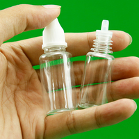 Bouteilles en plastique premium avec logo 5g/8g/10g, flacon compte-gouttes LDPE vide pour échantillons liquides, conteneur souple avec impression sérigraphique, colle incluse