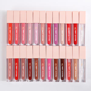 Venta al por mayor 24 colores no pegajosos Etiqueta Privada humedad brillante mate brillo vegano crueldad libre rosa brillante brillo de labios - Product Image 1