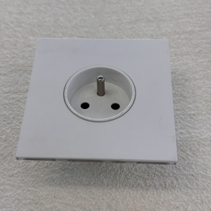 86 250v16a Pháp Châu Âu ổ cắm hiện đại treo tường ánh sáng chuyển đổi thiết bị chuyển mạch khung thép không gỉ trắng A + C Home Knob Fan dimmer - Product Image 1