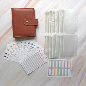 Macarons मिनी a7 बजट बांधने की मशीन बटुआ 6 अंगूठी बांधने की मशीन के साथ नोटबुक पैसे जिपर बांधने की मशीन आयोजक सेट बजट चादरें और जिपर बैग - Product Image 5