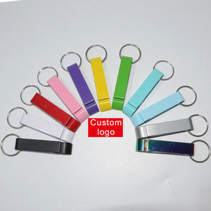 Gran oferta, alta calidad, venta al por mayor, Mini llavero, abrebotellas, Color caramelo de Metal a la moda con impresión UV y Offset, logotipo personalizado - Product Image 1
