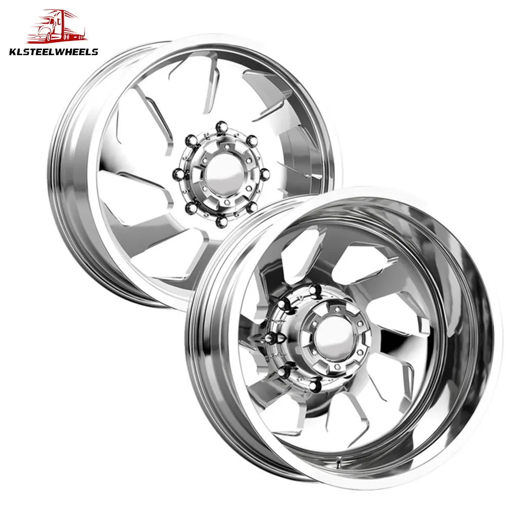 HOT sales OEM 4x4 22 24 26 28 30 inch Polished/Black forged dually wheel rims