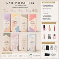 Boîte d'emballage cosmétique personnalisée, rouge à lèvres, vernis à ongles, mascara, boîte pliante mince, matériaux recyclés écologiques