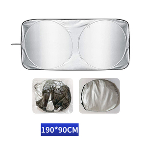 Pare-soleil de voiture neuf, pliable, en nylon, avec impression de logo, accessoire pour voiture, installation de vêtements de voiture, pare-soleil de voiture - Product Image 6