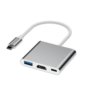 Hub USB-C 3-en-1 OEM avec ports USB 3.0, OTG et HDTV 4K, station d'accueil Type-C avec port de charge pour adaptateur <span class=keywords><strong>MacBook</strong></span> - Product Image 2