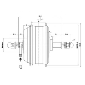 Rueda de motor de cubo sin escobillas <span class=keywords><strong>impermeable</strong></span> trasera de 20 pulgadas, bicicleta eléctrica, 36V, 250W, 20 pulgadas - Product Image 2