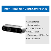 Capteur d'image haute résolution Caméra de profondeur Intel RealSense D435i D455 D435 D415 Compatible avec les robots Raspberry Pi Jetson ROS